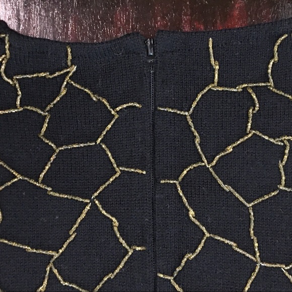 Vintage European Sleeveless Beaded Knit Top - Picture 8 of 13